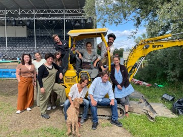 Pressefoto beim Mediengespräch des See-Burgtheaters